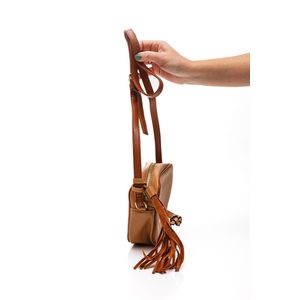 Bolsa Semax Transversal Feminina Alice Palucci Essencial  Al25554 Bege