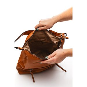 Bolsa Semax Tote Feminina Alice Palucci Essencial Al2356 Caramelo