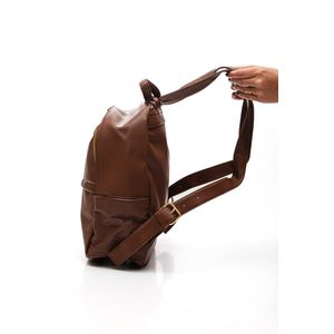 Bolsa Semax Mochila Feminina Alice Palucci Napa Al2564 Marrom