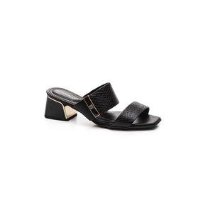 Tamanco  Piccadilly Salto Baixo Feminino Renee 543081 Preto