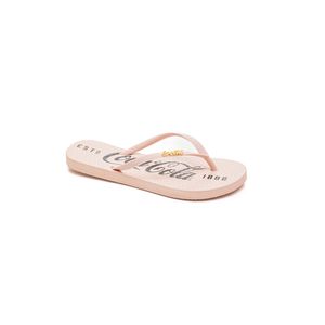 Chinelo Coca-Cola Slim Feminino Estampa Cc3516 Rosa