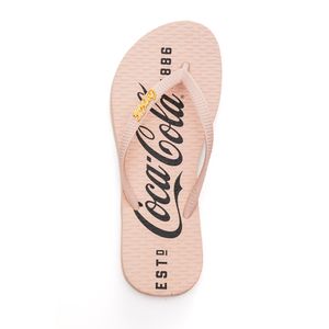 Chinelo Coca-Cola Slim Feminino Estampa Cc3516 Rosa