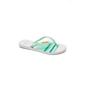 Chinelo De Dedo Coca Cola Feminino Logo Relevo Cc4331 Verde Claro