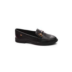 Sapato Dakota Mocassim Feminino Couro Da262-02 Preto