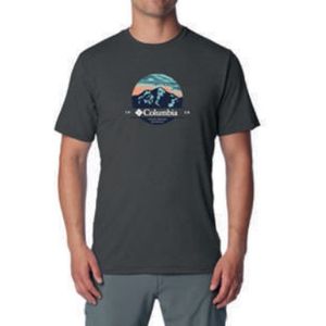 Camiseta Columbia Path Lake Graphic T-Shirt Masculina  321053 Cinza