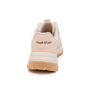 Tênis Pink Cats Jogging Juvenil Menina V4561-1 Off-White