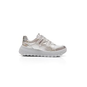 Tênis Pink Cats Jogging Juvenil Menina V4562-5 Prata