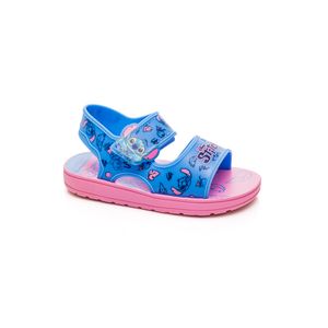 Sandália Grendene Rasteira Infantil Menina Stitch 22991-Bg035 Azul