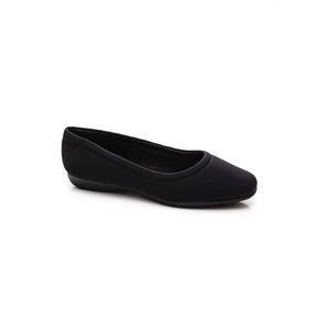 Sapatilha Comfortflex Casual Feminina Lycra 2462401-02 Preto