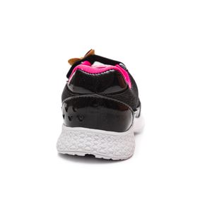 Tênis Jet Kids Corrida Infantil Menina Borboleta 20.033-226 Preto