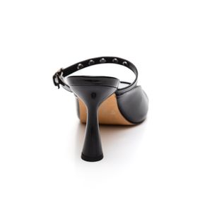 Tamanco Quiz Salto Taça Feminino Verniz 61-1788-15 Preto