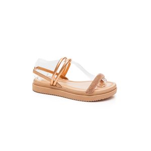 Sandália Dakota Papete Feminino Strass Y7382-07 Cobre