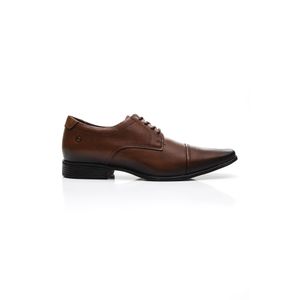 Sapato Social Pegada Masculino Em Couro  127001-02 Castanho