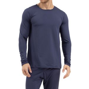 Camiseta Térmica Estilo Do Corpo Manga Longa  Masculina 3423 Marinho