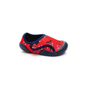 Sapato Klin Casual Bebê Menino Velcro 179.088-1106 Vermelho