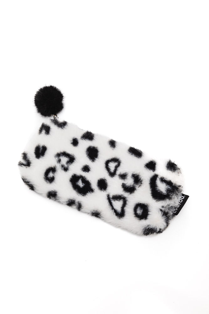 Estojo-Luxcel-Plush-Up-For-You-Pompom-Et55047up-Branco