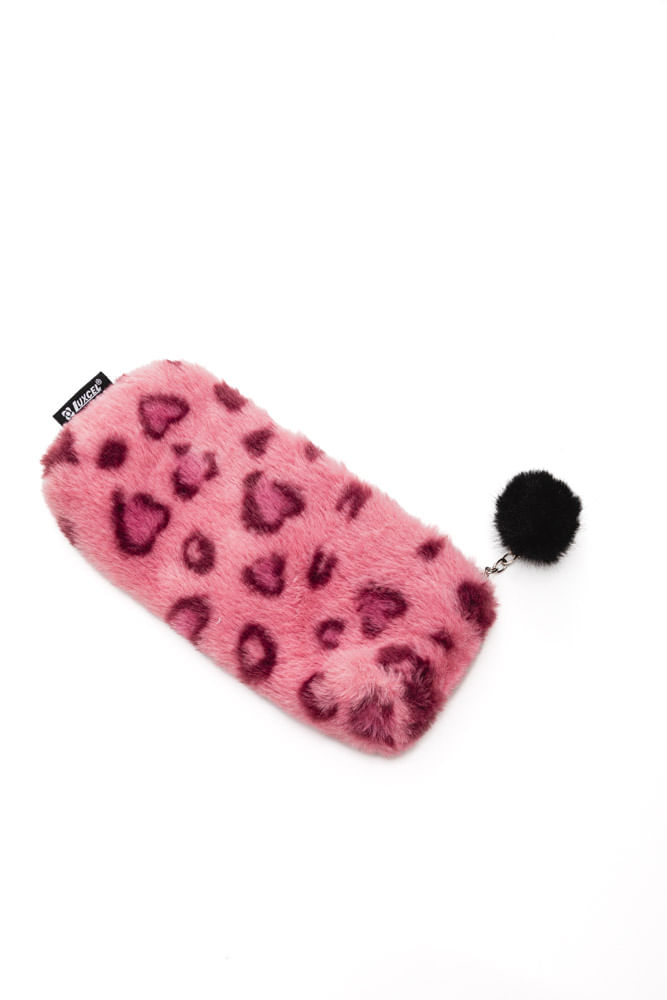 Estojo-Luxcel-Plush-Up-For-You-Pompom-Et55047up-Rosa
