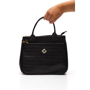 Bolsa Couribi Tote Feminina Em Couro Floater 1940 Preto