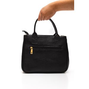 Bolsa Couribi Tote Feminina Em Couro Floater 1940 Preto