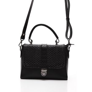 Bolsa Couribi  Crossbody Feminina  Couro 1906 Preto