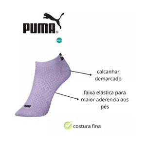 Kit 02 Meias Puma Everyday Sapatilha Feminina 4745.002 Sortido