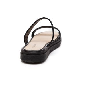 Chinelo Mississipi Casual Feminino Entrelaçado Mb711-06 Preto
