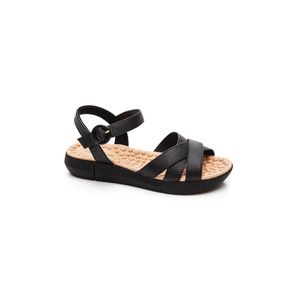 Sandália Modare Ultra Conforto Feminina Fivela 7142.124 Preto