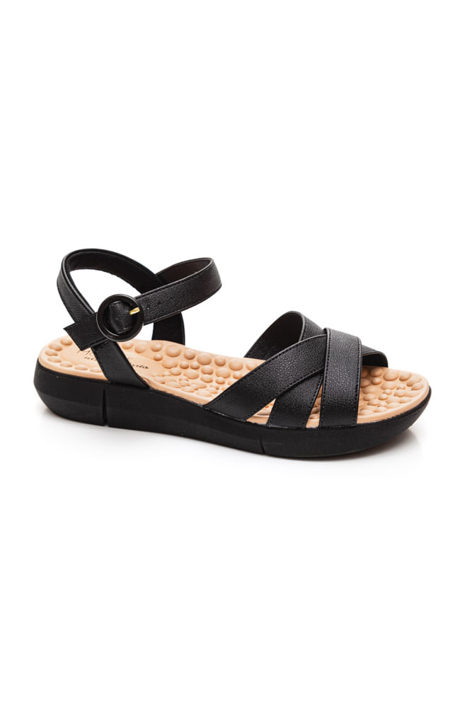 Sandalia-Modare-Ultraconforto-Feminina-Fivela-7142.124-Preto
