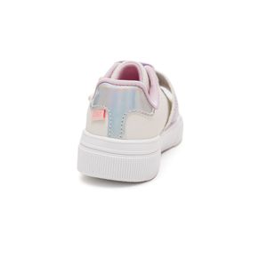 Tênis Klin Juvenil Menina Sky Com Paetê  E Fitas Aderente  317.034-16195 Branco