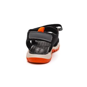 Sandália Papete Camin Infantil Menino Com Tiras Autocolantes 2879-354 Preto