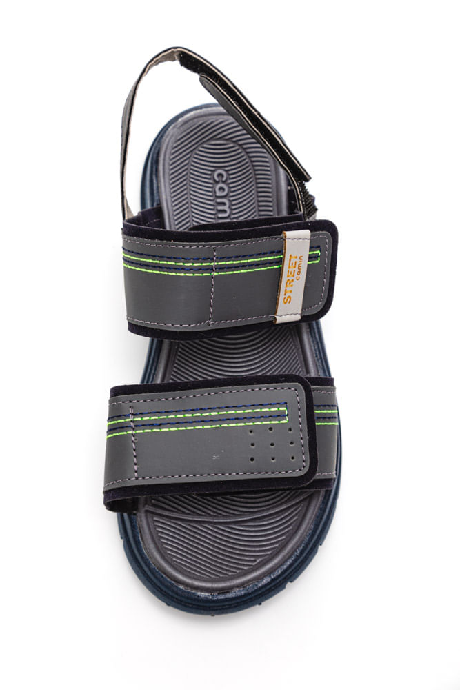 Sandalia-Papete-Camin-Infantil-Menino-Com-Tiras-Autocolantes-3986-904-Chumbo