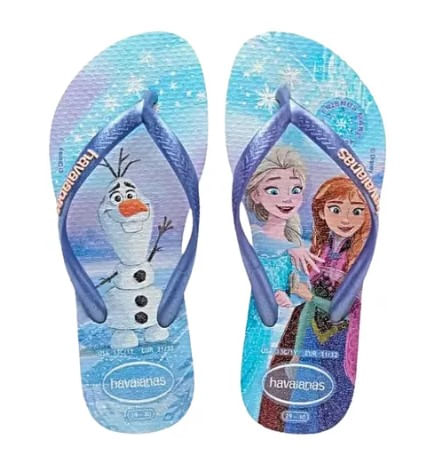Chinelo Havaianas Kids Slim Princess Infantil Roxo