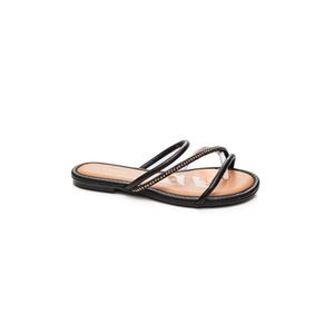 Chinelo Molekinha Rasteiro Juvenil Menina 2157.1093 Preto