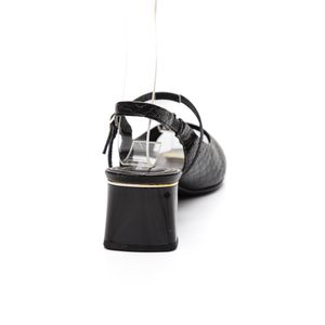 Sapato Piccadilly Slingback Feminino Renee 543083 Preto