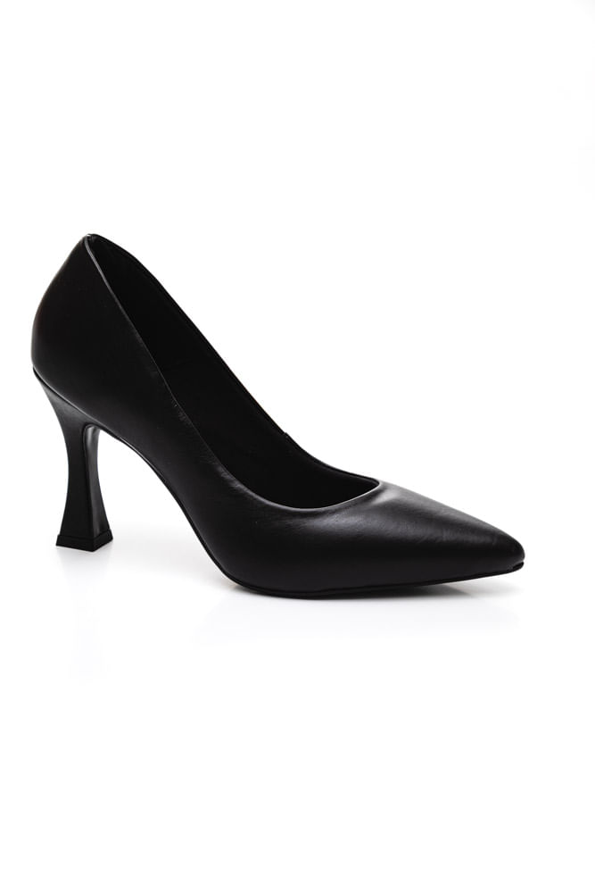 Sapato Chá De Mel Scarpin Feminino Em Couro Veneto 111-431 Preto