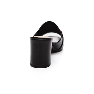 Tamanco Dakota De Salto Bloco Feminino Pedrarias Aplicadas Y7801-01 Preto