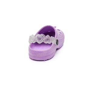 Sandália Lue Lua Babuche Infantil Menina Borboleta 143008-630 Lilas