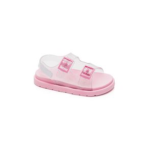 Sandália Lue Lua Papete Infantil Menina Glitter  150000-277 Rosa