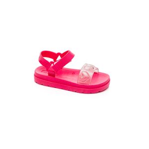 Sandália Lue Lua Papete Infantil Menina Glitter 101005-45 Pink
