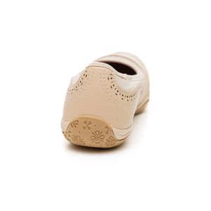 Sapatilha Kolosh Esportiva Feminina Calce Fácil Trbicolor C2758-03 Bege