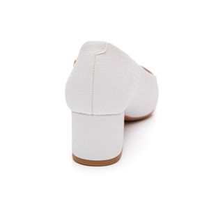 Sapato Vizzano Scarpin Feminino Favo 1220.315 Branco