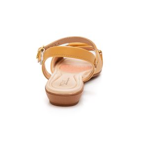 Sandália Modare Ultra Conforto Rasteira Feminina Fivela 7127.259 Bege