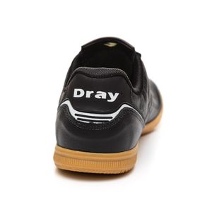 Chuteira Dray 570 Futsal Couro Legítimo Masculina 10.10  Preto