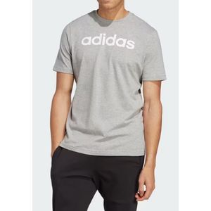 Camiseta Adidas Essentials Linear Embroidered Logo - Ic9277 Cinza