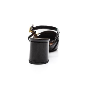 Sapato Chá De Mel Salto Médio Feminina Slingback 346.6503 Preto