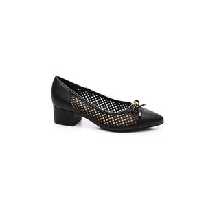 Sapato Modare Perfurado Feminina Laço 7340.127 Preto