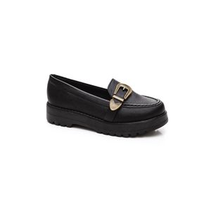 Sapato Modare Mocassim Feminino Fivela 7397.105 Preto