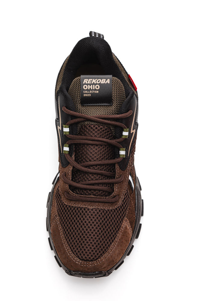 Tênis Rekoba Ohio Esportivo Masculino 02rk084 Marrom