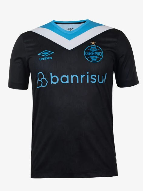 Camisa-Masculina-Umbro-Gremio-Of.3-2024-Torcedor-U31g03201-Preto
