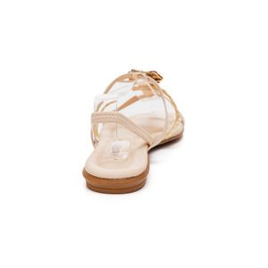 Sandália Mississipi Rasteira Feminina Tira Rives Cotton Mc312-03 Bege